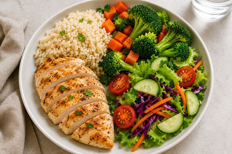 Alimentação saudável para perder gordura sem passar fome.